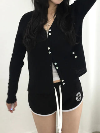 Hiro V-neck Ribbed Cardigan