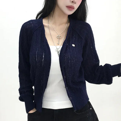Junie Cable Knit Boucle Cardigan