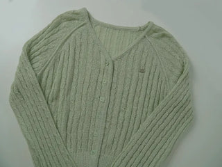 Junie Cable Knit Boucle Cardigan