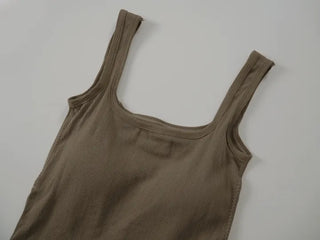 Obe Square Neck Cap Sleeveless