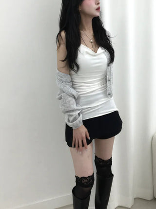 Misu Shirred Layered Halter Neck
