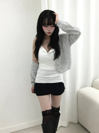 Misu Shirred Layered Halter Neck