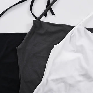 Misu Shirred Layered Halter Neck