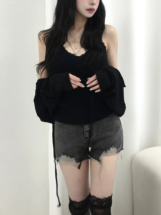 Kua Vintage High-Waisted Shorts