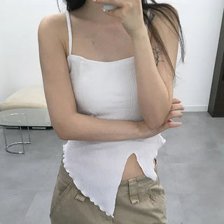 Nio Asymmetrical Slit Sleeveless