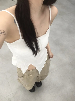 Nio Asymmetrical Slit Sleeveless