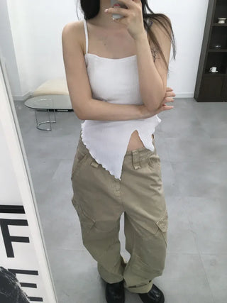 Nio Asymmetrical Slit Sleeveless