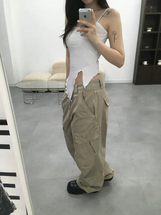 Nio Asymmetrical Slit Sleeveless