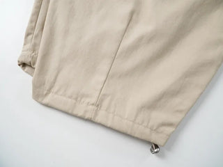 Quilted Cargo Pocket Elastic Waist Long Wide Pants