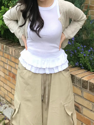 Vino Tiered Frill Sleeveless