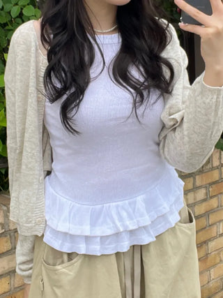 Vino Tiered Frill Sleeveless