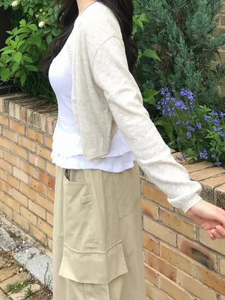 Juna Round Neck Relaxed Fit Summer Cardigan