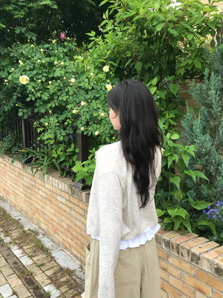 Juna Round Neck Relaxed Fit Summer Cardigan