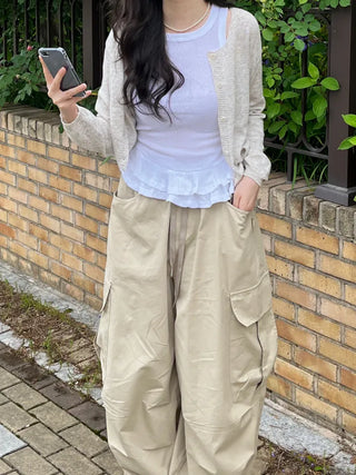 Juna Round Neck Relaxed Fit Summer Cardigan