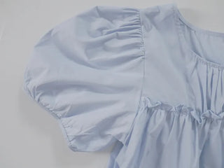 Rubin Frill Shirred Tiered Blouse