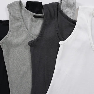 Round Basic Modal U-Neck Sleeveless Top