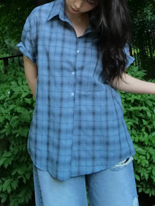 Baku Seersucker Vintage Check Short Sleeve Shirt