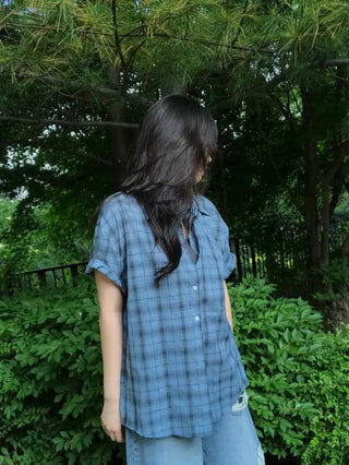 Baku Seersucker Vintage Check Short Sleeve Shirt