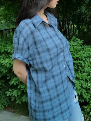 Baku Seersucker Vintage Check Short Sleeve Shirt