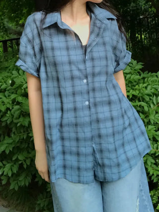 Baku Seersucker Vintage Check Short Sleeve Shirt