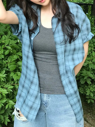 Baku Seersucker Vintage Check Short Sleeve Shirt