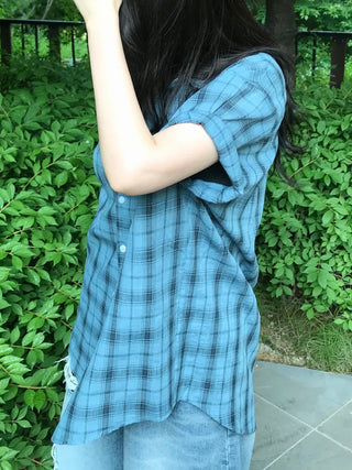 Baku Seersucker Vintage Check Short Sleeve Shirt