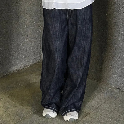 Ceramic Cool Flow Raw Denim Elastic Waist Pants