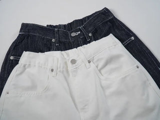 Ceramic Cool Flow Raw Denim Elastic Waist Pants