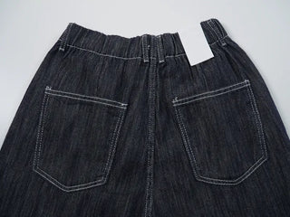 Ceramic Cool Flow Raw Denim Elastic Waist Pants