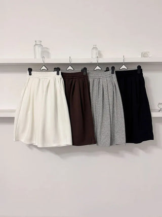 Subi Pintuck Bermuda Elastic Waist Training Pants