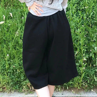 Subi Pintuck Bermuda Elastic Waist Training Pants