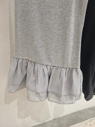 Maro Layered Chiffon Frill Sleeveless Top