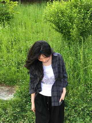 Cheru Loose Fit Summer Plaid Shirt