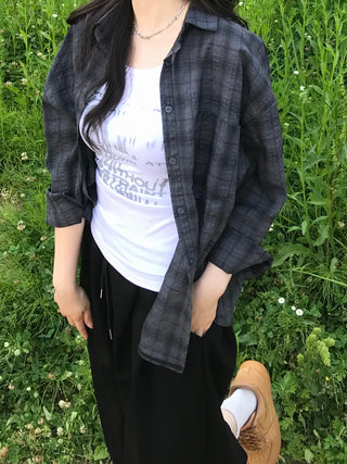 Cheru Loose Fit Summer Plaid Shirt