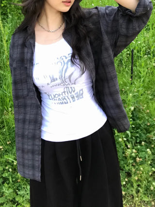 Cheru Loose Fit Summer Plaid Shirt
