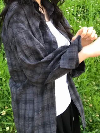 Cheru Loose Fit Summer Plaid Shirt