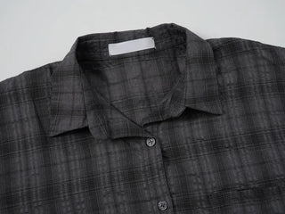 Cheru Loose Fit Summer Plaid Shirt