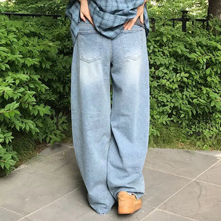 Timo Ripped Wide Distressed Vintage Denim Pants