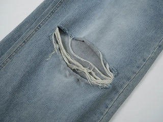 Timo Ripped Wide Distressed Vintage Denim Pants