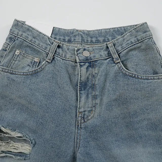 Timo Ripped Wide Distressed Vintage Denim Pants