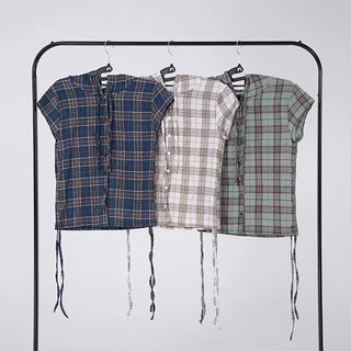 Ruben String Check Hoodie