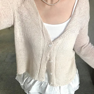 Luca Loose Summer Wrinkle Cardigan