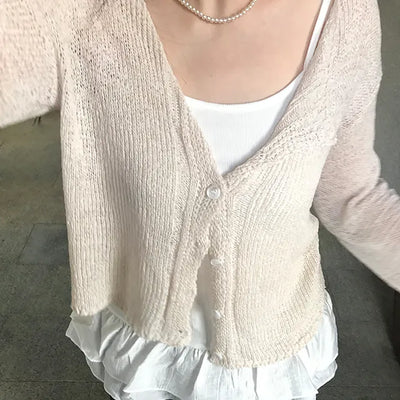Luca Loose Summer Wrinkle Cardigan