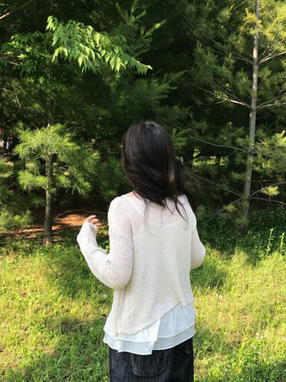 Luca Loose Summer Wrinkle Cardigan