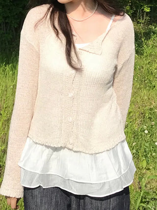 Luca Loose Summer Wrinkle Cardigan