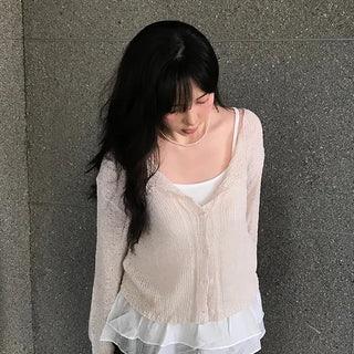 Luca Loose Summer Wrinkle Cardigan
