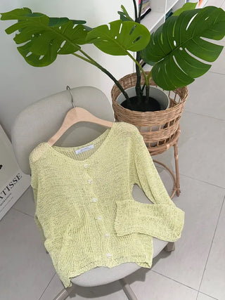 Luca Loose Summer Wrinkle Cardigan