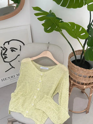 Luca Loose Summer Wrinkle Cardigan