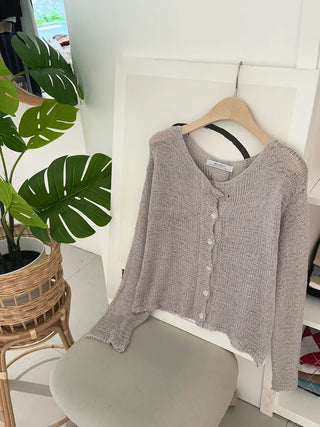 Luca Loose Summer Wrinkle Cardigan