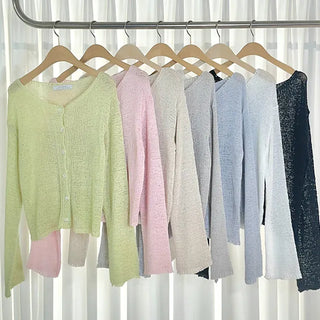 Luca Loose Summer Wrinkle Cardigan